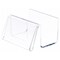 Plymor Clear Acrylic Deluxe Business Card Holder & Display (Horizontal), 3.5" W x 3" D x 2" H